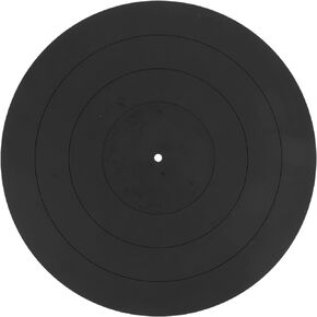 MILISTEN Turntable Anti Static Silicone Mat 12inch Vinyl Record Silicone Mat Turntable Home Disc Mat Replacement Accessories Black