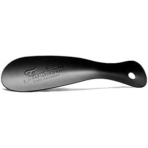 Florsheim Men's Standard Shoe Horn, Black Metal Shoehorn, One Size