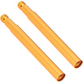 60mm Tyre Valve Extender Bike Presta Valve Extender Inner Tyre Valves Accessory 2 Packs(Black)