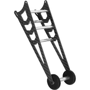 RC Carbon Adjustable Wheelie Bar Kit Tail Wheel Head up Wheel Upgrades Part for 1/10 Slash,Rustler,Bandit,Stampede VXL 2WD,Carbon Adjustable Wheelie Bar w/Mount Hops Up,Golden