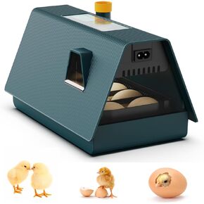 Egg Incubator with Automatic Egg turning and Humidity Control, 10 Eggs Incubator with Automatic Temperature Control, 3 in 1 Smart Incubator, Eggs Incubator for Hatching Chicken Goose Pigeon Quail Duck