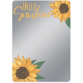 Canopy Street Vibrant Floral Round Magnetic Locker Mirror / 5" Diameter Stylish Locker Décor/Shatterproof Durable Teen Girl School Locker Accessory/Made in The USA