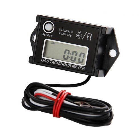 Inductive Tachometer Digital Hour Meter RPM Counter Resettable Hour Meters for Snowmobile Skis Motor Bike Go Kart Lawn Mower Boat in Kuwait
