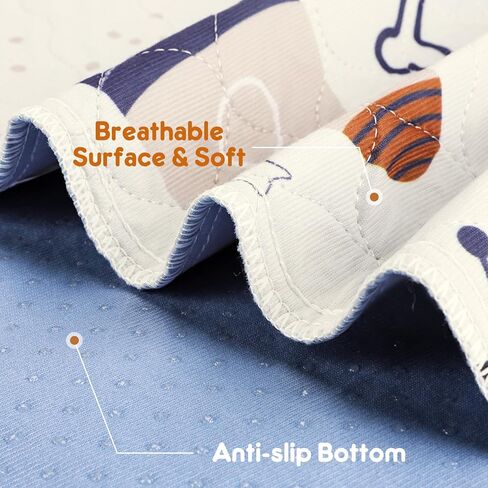 وسادات تبول الكلاب الكبيرة من سيوا ماري، عبوة واحدة مقاس 72 × 72 فائقة الامتصاص، وسادات تبول للكلاب غير قابلة للانزلاق وقابلة للغسل، وسادات للجراء سريعة الجفاف وقابلة لإعادة الاستخدام، بساط مقاوم للماء للكلاب - مستلزمات الحيوانات الأليفة، وتربية الجراء وت in Kuwait