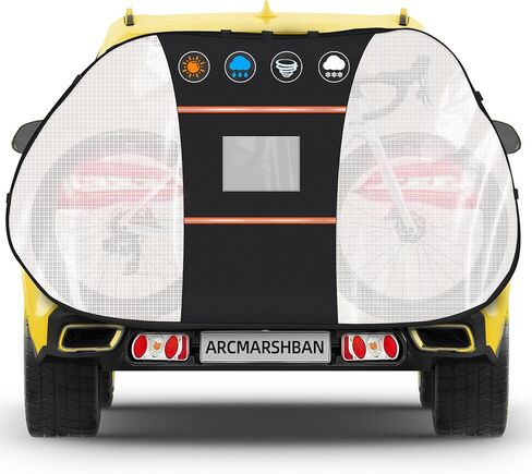 غطاء دراجة من ARCMARSHBAN للنقل على الرف، غطاء دراجة مقاوم للماء في الهواء الطلق، أغطية دراجة لدراجة واحدة على رف الدراجة الخلفي، أغطية دراجة شديدة التحمل 600D للتخزين في الهواء الطلق مقاومة للماء لدراجة واحدة in Kuwait