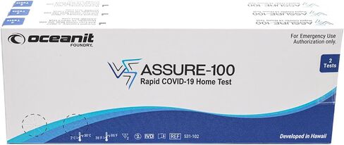 ASSURE-100 اختبار سريع لكوفيد-19، حزمة متعددة، 6 اختبارات إجمالية، اختبار ذاتي في المنزل معتمد من إدارة الغذاء والدواء الأمريكية (EUA)، نتائج سريعة باستخدام مسحة أنف غير جراحية، سهل الاستخدام ولا يسبب أي إزعاج in Saudi Arabia