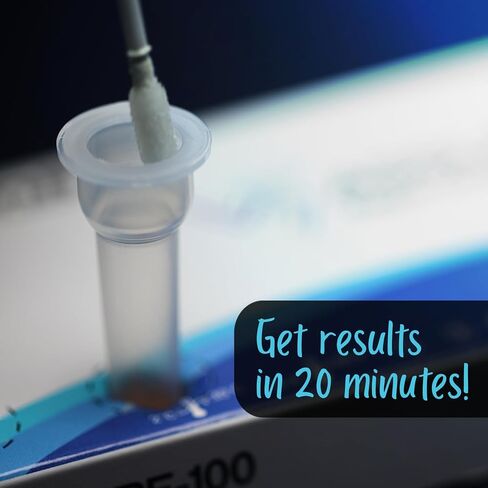 ASSURE-100 اختبار سريع لكوفيد-19، حزمة متعددة، 6 اختبارات إجمالية، اختبار ذاتي في المنزل معتمد من إدارة الغذاء والدواء الأمريكية (EUA)، نتائج سريعة باستخدام مسحة أنف غير جراحية، سهل الاستخدام ولا يسبب أي إزعاج in Saudi Arabia