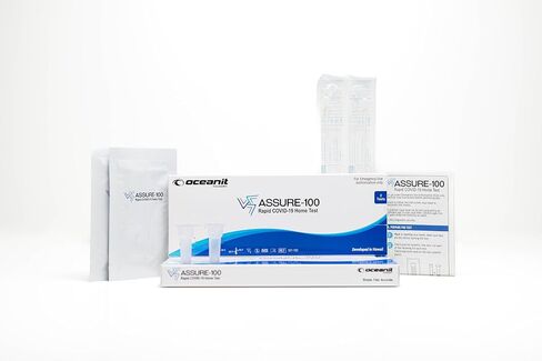 ASSURE-100 اختبار سريع لكوفيد-19، حزمة متعددة، 6 اختبارات إجمالية، اختبار ذاتي في المنزل معتمد من إدارة الغذاء والدواء الأمريكية (EUA)، نتائج سريعة باستخدام مسحة أنف غير جراحية، سهل الاستخدام ولا يسبب أي إزعاج in Saudi Arabia