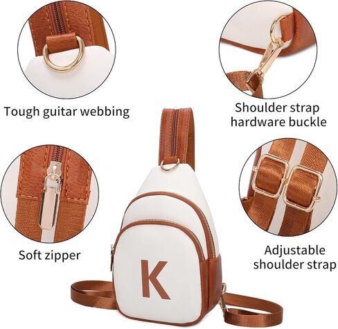 حقيبة ظهر THAKSENY Crossbody للكتف، حزم صغيرة للخصر مع أشرطة بسحاب، حقيبة كتف للهدايا in Kuwait