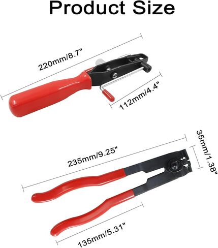 كماشة مشبك التمهيد من Hitefu، قطعتان من مجموعة أدوات ربط مشبك الأذن CV، مجموعة أدوات شريط السيارة لمشابك UTV ATV لمعظم السيارات in Kuwait