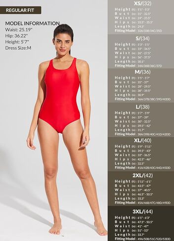 BALEAF Women's Lycra Athletic One Piece Swimsuits Durable Training Open Back Racing Bathing Suit Girs Swimwear in Saudi Arabia