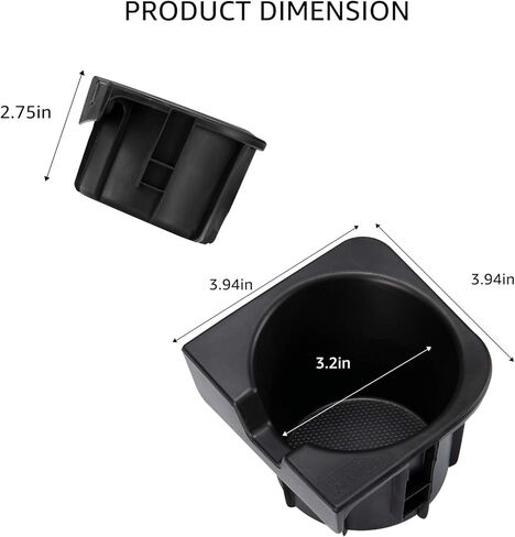 A & UTV PRO Cup Holder Inserts,2005-2017 Car Black Drink Holder Accessories Direct Replacement for Toyota Tacoma,OEM #66991-04012,66992-04012 in Kuwait