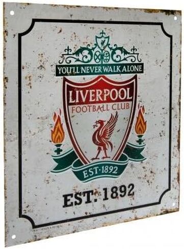 Footie Gifts Liverpool F.C - Metal Retro Logo Sign in Saudi Arabia
