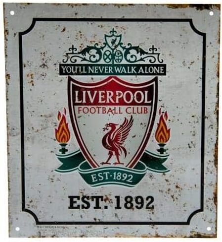 Footie Gifts Liverpool F.C - Metal Retro Logo Sign in Saudi Arabia