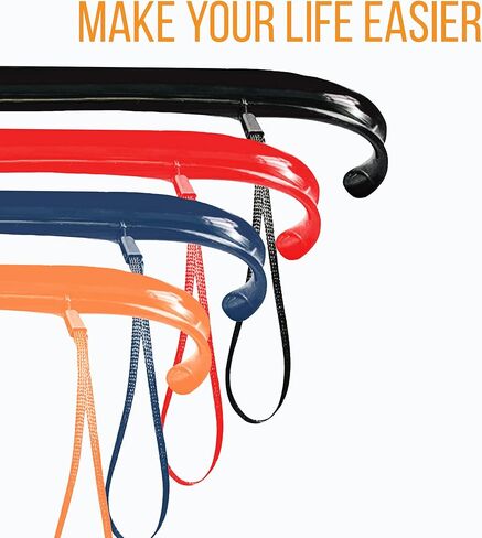 TYGA لبيسة حذاء طويلة بمقبض طويل 17 بوصة 43 سم - لبيسة حذاء بلاستيكية للرجال والنساء مع قبضة مريحة - لبيسة أحذية طويلة مرنة لكبار السن (أزرق) (عبوة من 1) in Kuwait