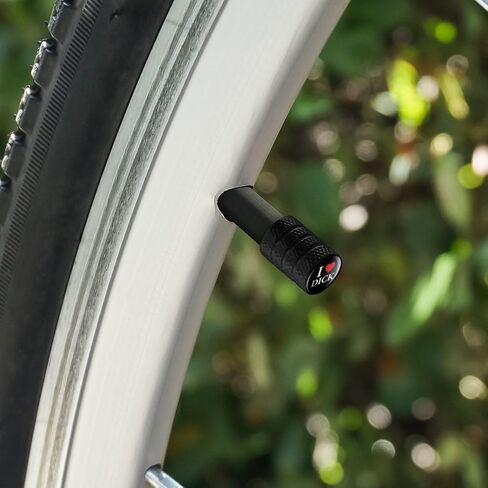 I Love Dick Heart Motorcycle Bicycle Bike Tire Rim Wheel Aluminum Valve Stem Caps in Saudi Arabia