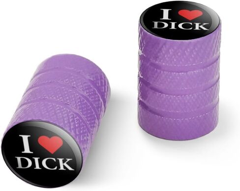 I Love Dick Heart Motorcycle Bicycle Bike Tire Rim Wheel Aluminum Valve Stem Caps in Saudi Arabia