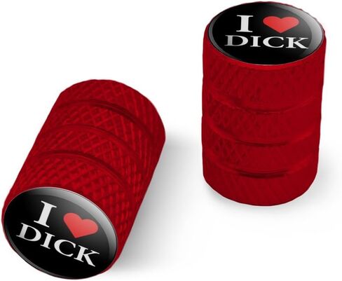 I Love Dick Heart Motorcycle Bicycle Bike Tire Rim Wheel Aluminum Valve Stem Caps in Saudi Arabia
