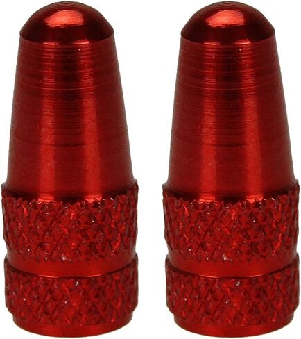 Yuauy 10 Pcs Red MTB Presta Bike Bicycle Road Racing Coloured Metal Anodized Machined Aluminum Alloy Tire French Style Valve Cap Dust Covers in Saudi Arabia