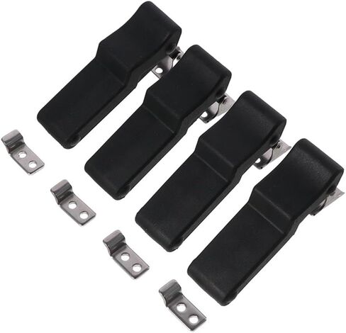 HOBBYIN 4PCS Flexible Rubber Draw Latch,elastomer Boat Latch,for Cooler, Boat Compartment,Cargo Box with Stainless Steel Keeper and Bracket in Saudi Arabia