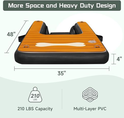 Pohare Dog Pool Ramp Pup Plank for Boat(60"×40"), Safe & Easy Access to Water for Dogs, Dog Boat Ramp for Swimming Dogs Up to 210 Pounds Dog Floats for Pool, Dock, & Lake in Saudi Arabia