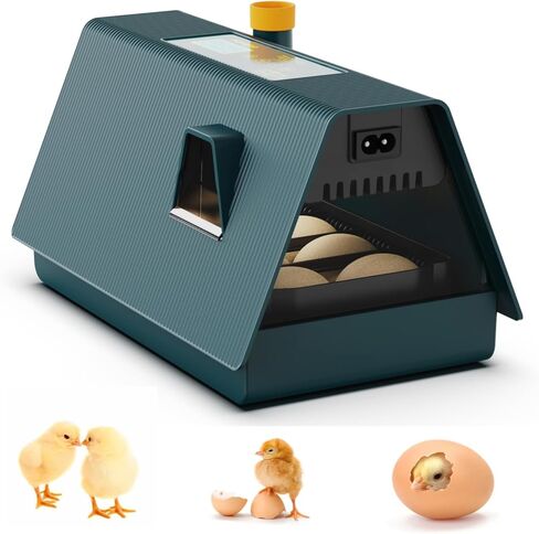 Egg Incubator with Automatic Egg turning and Humidity Control, 10 Eggs Incubator with Automatic Temperature Control, Eggs Incubator for Hatching Chicken Goose Pigeon Quail Duck in Saudi Arabia