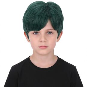 Boys Brown Wig Kids Short Brown Wigs Nature Layered Hair Wig Daily Party Halloween Costume Wigs for Children in Kuwait