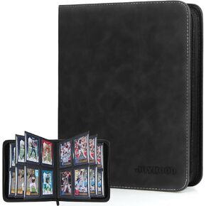 JoyHood Top Loader Binder, Holds 252 Loaders, 9 Slot Trading Card Collection Binder with Sleeves, Storage Holder for Sports Cards, Grey in Kuwait
