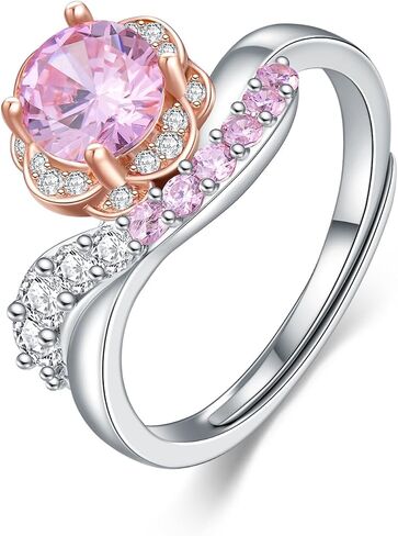 925 Sterling Silver Aquamarine Ring Ringsstone Rings for Women Cushion Cut Gemstone Engagy Rings Channel Set March Birthstone Anniversary Size 7 in Kuwait