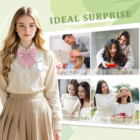 Solid Color Bow Tie for Women Gril, Adjustable Women Bow Tie, Pre-Tied Bowtie for Uniform School Party Cosplay Prom in Saudi Arabia