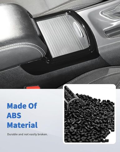 Carbon Fiber Cup Holder Panel Cover Trim Frame Decor for Dodge Charger/Chrysler 300 2011+ in Kuwait