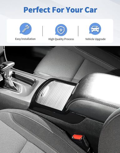 Carbon Fiber Cup Holder Panel Cover Trim Frame Decor for Dodge Charger/Chrysler 300 2011+ in Kuwait