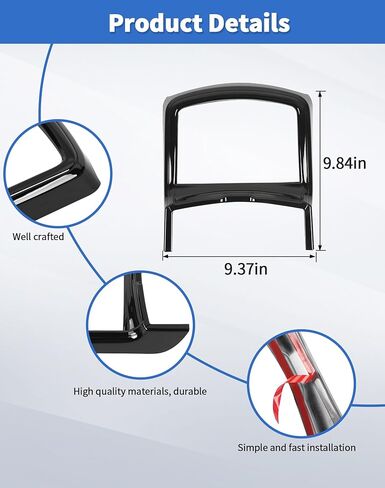 Carbon Fiber Cup Holder Panel Cover Trim Frame Decor for Dodge Charger/Chrysler 300 2011+ in Kuwait