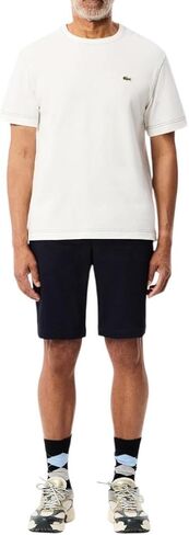 Lacoste Men's Slim Fit Stretch Cotton Bermuda Shorts, Black, 34 in Kuwait