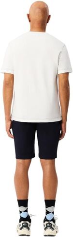 Lacoste Men's Slim Fit Stretch Cotton Bermuda Shorts, Black, 34 in Kuwait