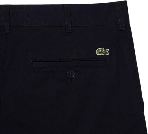 Lacoste Men's Slim Fit Stretch Cotton Bermuda Shorts, Black, 34 in Kuwait