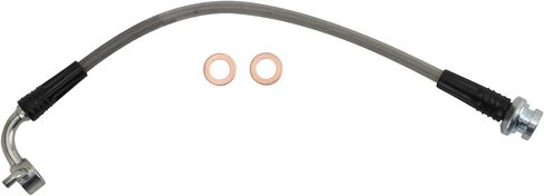 TRQ Rear Performance Brake Hose Set Compatible with 1992-1994 Honda Civic in Kuwait