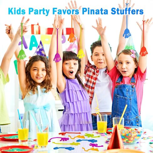 اليدين اللزج Bulk 48 PCS Party Favors for Kids 4-8 8-12 Stacky Latcy Hand Toy Easter Stainsers Egg Fillers Goodie Bag Treasure Box Toys لجوائز الفصول الدراسية لوازم حفلة عيد ميلاد in Kuwait