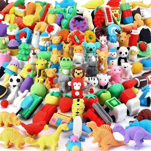 60pcs محو الحيوانات الحيوانات الأليفة حيوانات أليفة للأطفال بلغات القلم الرصاص محو اللغز ألعاب الهدايا لجوائز الفصول الدراسية ، ومكافأة اللعبة ، وصندوق الكنز ، وحشو بيض عيد الفصح ، ومواد غودي كيس ، وفضلات الحفلات in Kuwait