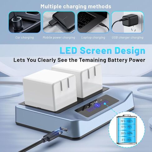 1PCS 3000mAh for Arlo Battery, 2025 Upgrade Rechargeable High Capacity Lithium Battery for Arlo Pro/ 2 Camera in Kuwait