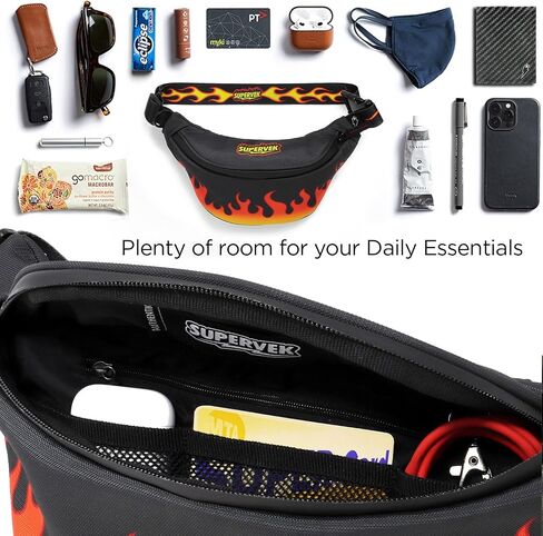 Crossbody Fanny Pack for Men Women - حقيبة محيطية أنيقة وخفيفة الوزن مقاومة للمياه - حقيبة حزام بوم الورك للسفر في الهواء الطلق المشي على الجري على ركوب الدراجات التمرين in Kuwait