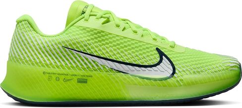 NikeCourt Air Zoom Vapor 11 Premium Men's Hard Court Tennis Shoes (FJ2055-001, Phantom/Stadium Green/Barely Volt) Size 10.5 in Kuwait
