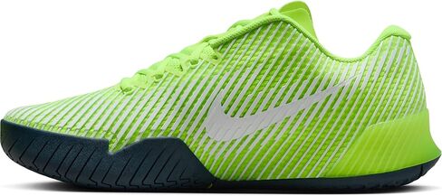NikeCourt Air Zoom Vapor 11 Premium Men's Hard Court Tennis Shoes (FJ2055-001, Phantom/Stadium Green/Barely Volt) Size 10.5 in Kuwait