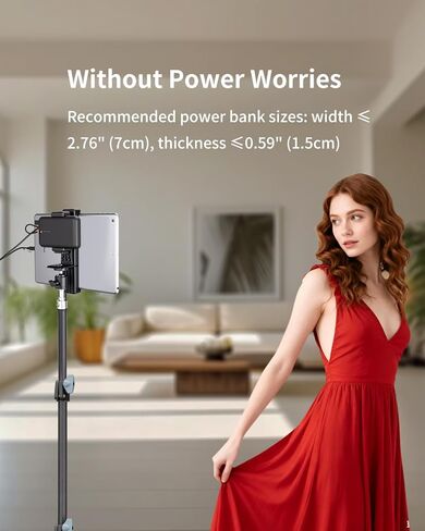 حامل شاشة TELEPROMPTER الكبيرة للجهاز اللوحي/الهاتف مع ترايبود قابل للتمديد ، وتصميم مزدوج المشبك مع مشابك 3 طرازات قابلة للتبديل. مثالي للمؤتمر المباشر/التسجيل/الفيديو in Kuwait