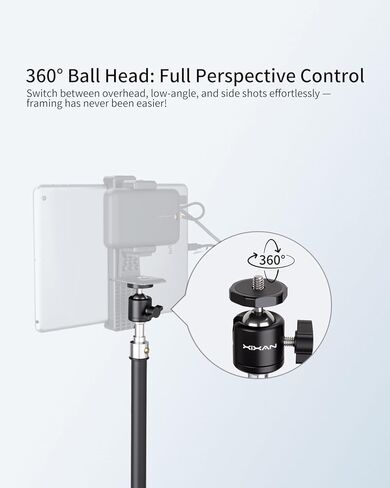 حامل شاشة TELEPROMPTER الكبيرة للجهاز اللوحي/الهاتف مع ترايبود قابل للتمديد ، وتصميم مزدوج المشبك مع مشابك 3 طرازات قابلة للتبديل. مثالي للمؤتمر المباشر/التسجيل/الفيديو in Kuwait