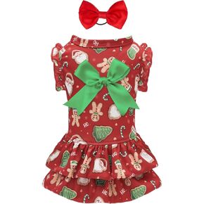 لطيف عظام الكلب اللباس فتاة جرو طبقات مزدوجة تنورة القط ملابس الحيوانات الأليفة للكلاب الصغيرة الكلاب هدية عيد ميلاد dr23xs in Kuwait