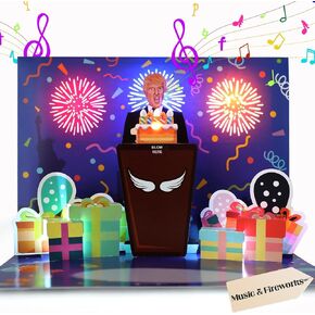 بطاقات عيد ميلاد موسيقية ، بطاقة عيد ميلاد موسيقية مضحكة للرجال ، بطاقة عيد ميلاد ثلاثية الأبعاد DJ Dog مع الموسيقى والألعاب النارية للزوج ، فتى في سن المراهقة ، حفيد ، صديق ، أخ ، أبي in Kuwait