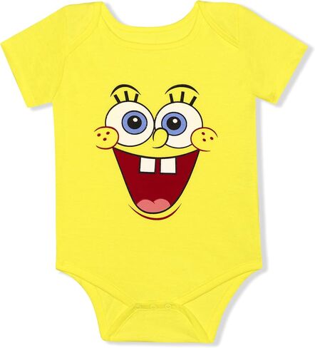 Nickelodeon Spongebob Squarepants Happy Face Baby Romper Boys or Girls in Saudi Arabia