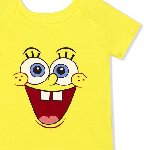 Nickelodeon Spongebob Squarepants Happy Face Baby Romper Boys or Girls in Saudi Arabia