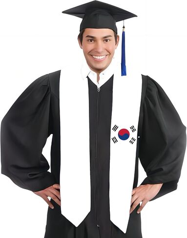 South Sudan Flag Graduation Stole Satin Stole Scarf for Study Aboard International Students 72" Length in Saudi Arabia